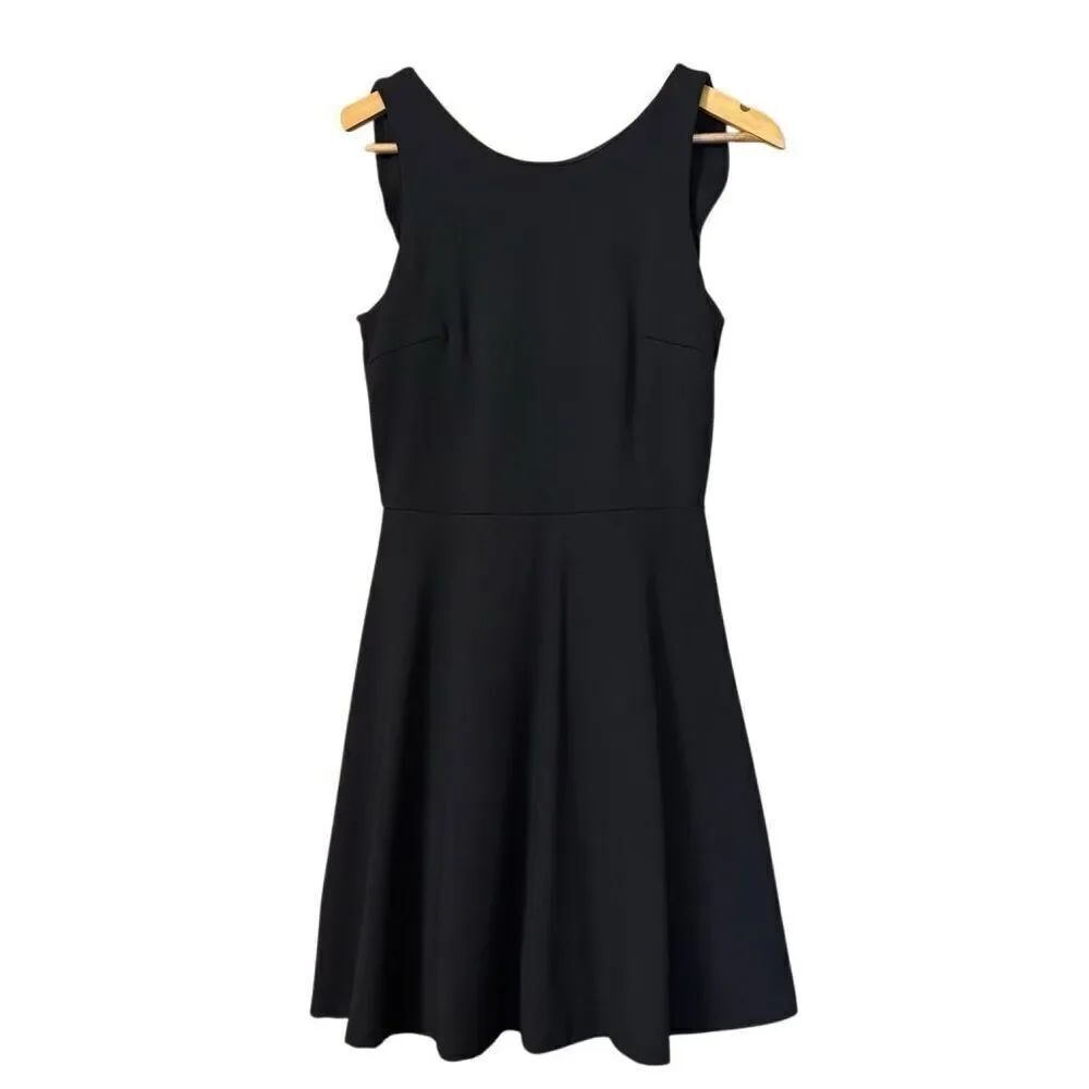 Lulus craving you black backless skater dress small